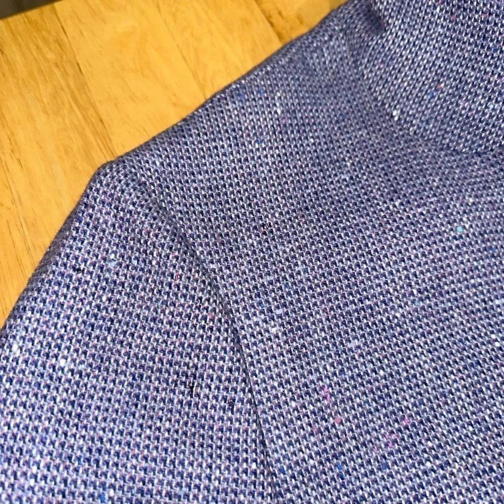 Vintage‎ Pendleton Purple Wool Tweed Blazer Womens Pastel Preppy Career